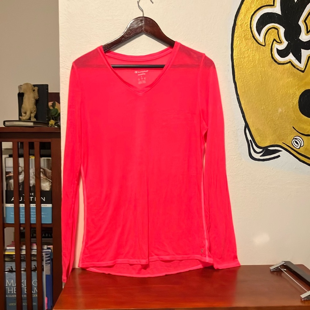 Women's Pink Long Sleeve Top